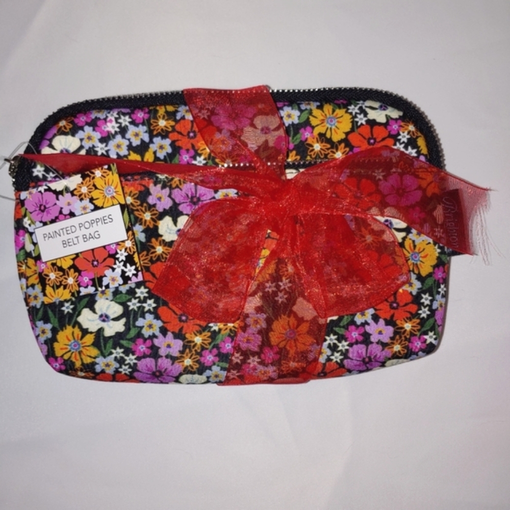Nwt Painted Poppies Belt Bag.